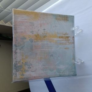 Canvas picture,  reflection in water,  abstract.